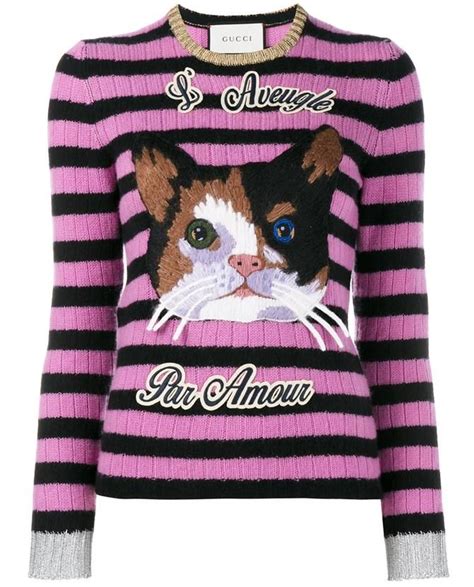 gucci cat sweater cheap|More.